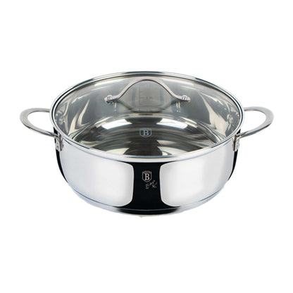 Olla Poco Profunda Con Tapa De 28 Cm
