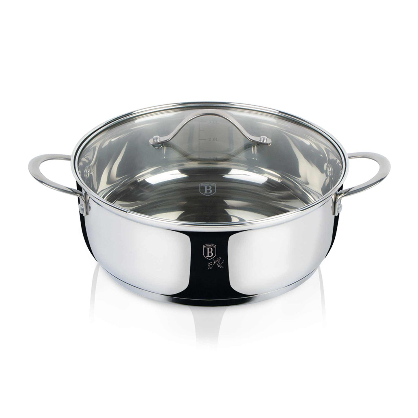 Olla Poco Profunda Con Tapa De 28 Cm