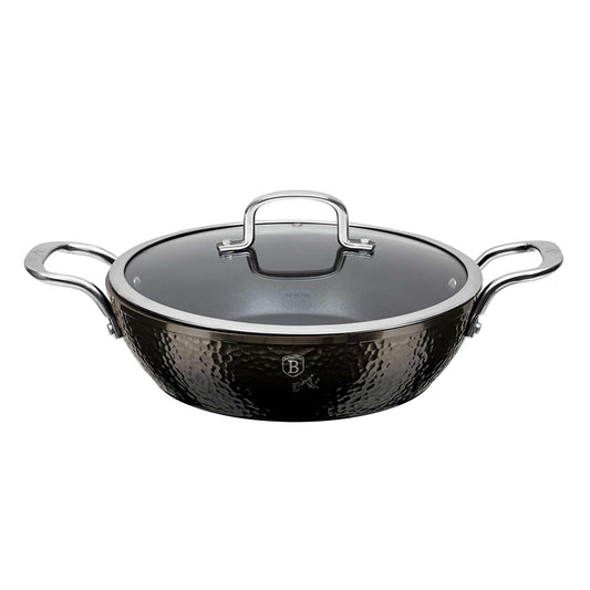 Olla Poco Profunda Con Tapa De 28 Cm
