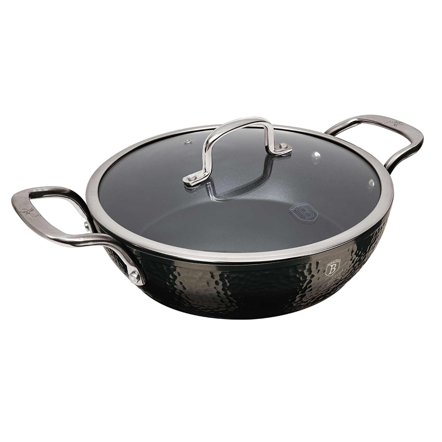 Olla Poco Profunda Con Tapa De 28 Cm