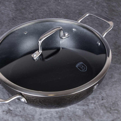 Olla Poco Profunda Con Tapa De 28 Cm
