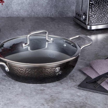 Olla Poco Profunda Con Tapa De 28 Cm