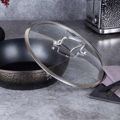 Olla Poco Profunda Con Tapa De 28 Cm