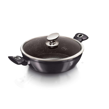 Olla Poco Profunda Con Tapa De 28 Cm