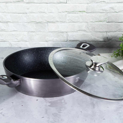 Olla Poco Profunda Con Tapa De 28 Cm