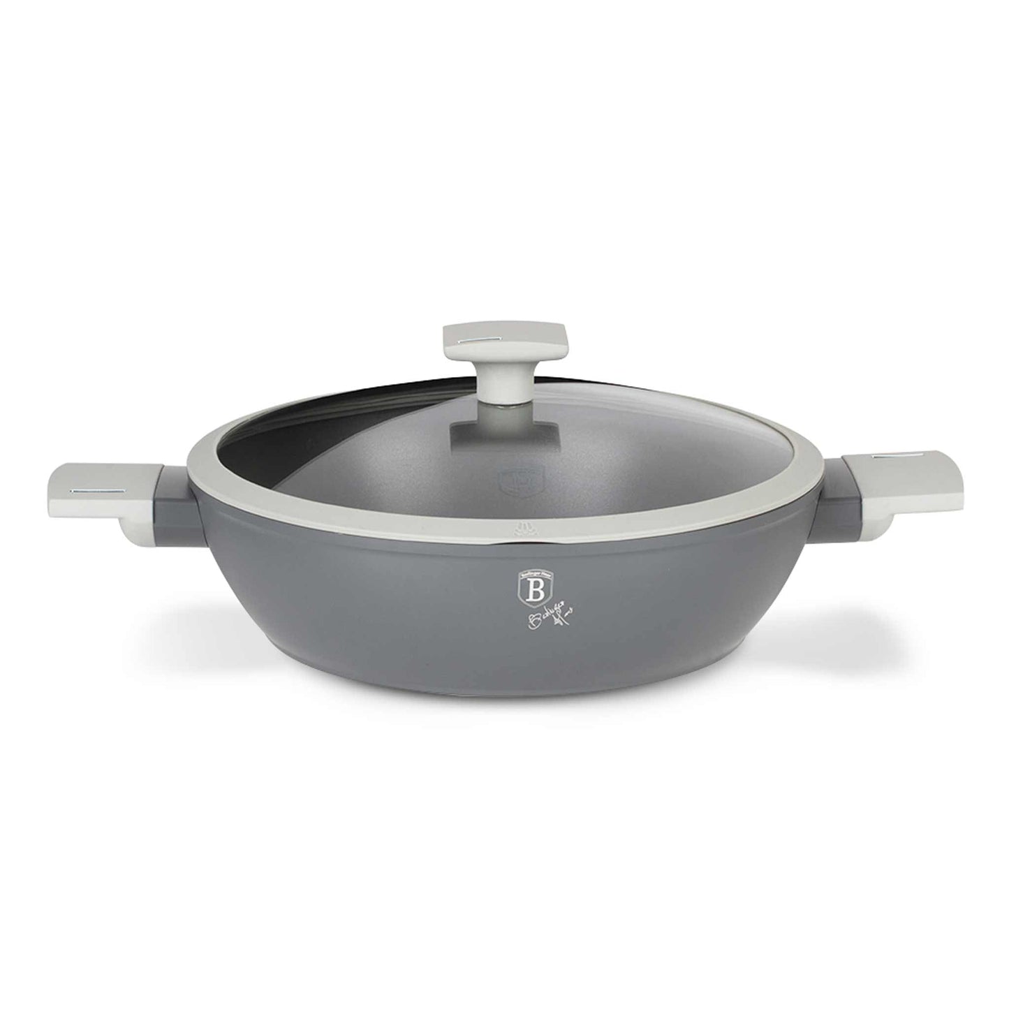 Olla Poco Profunda Con Tapa De 28 Cm