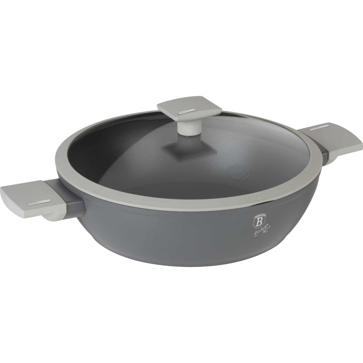 Olla Poco Profunda Con Tapa De 28 Cm