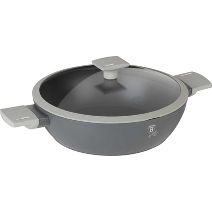 Olla Poco Profunda Con Tapa De 28 Cm
