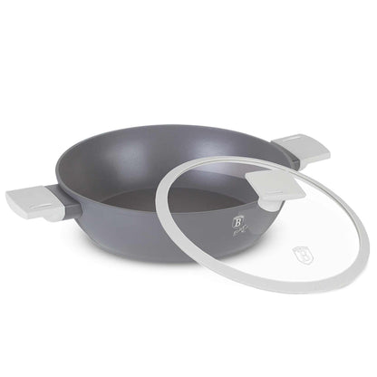 Olla Poco Profunda Con Tapa De 28 Cm