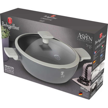 Olla Poco Profunda Con Tapa De 28 Cm