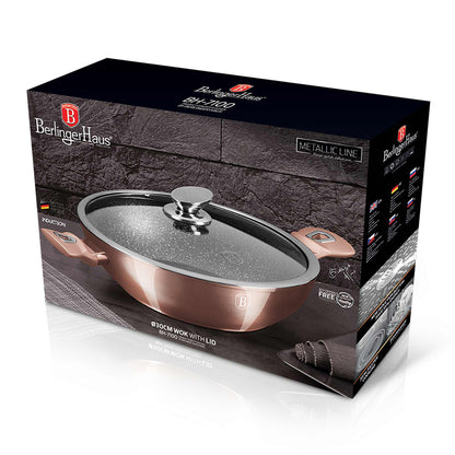 Wok Con Tapa De 30 Cm