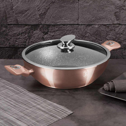 Wok Con Tapa De 30 Cm