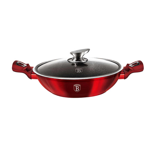 Wok Con Tapa De 30 Cm