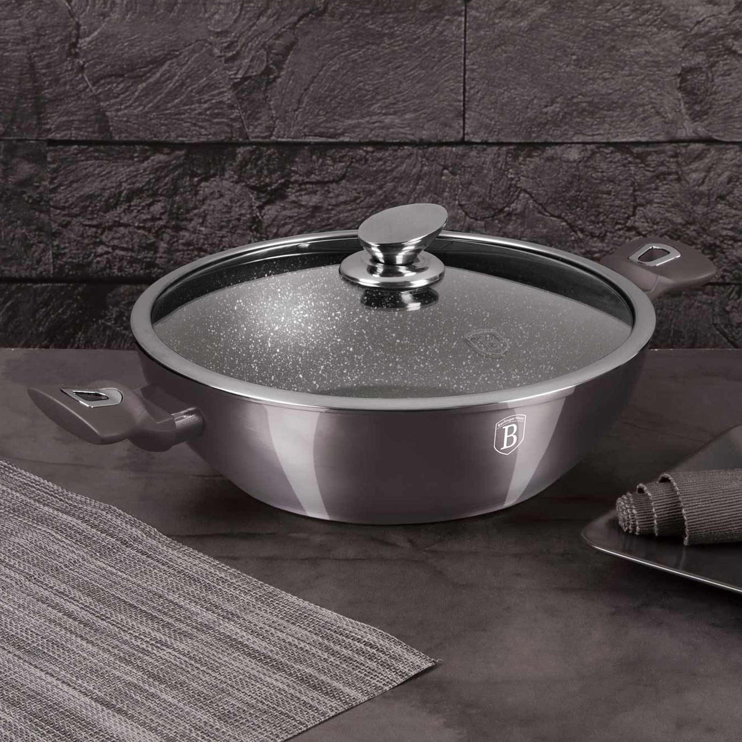 Wok Con Tapa De 30 Cm