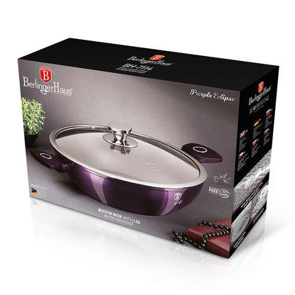 Wok Con Tapa De 30 Cm