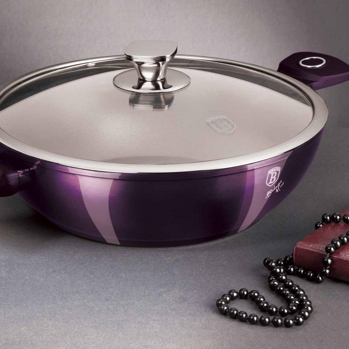 Wok Con Tapa De 30 Cm