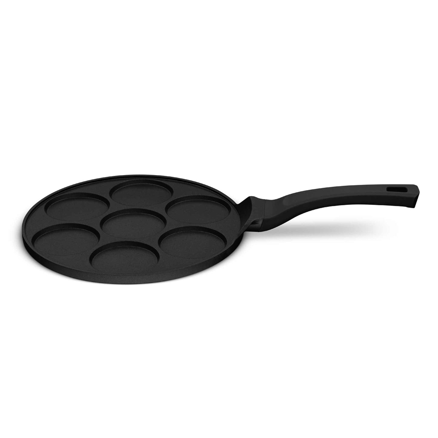 Sartén Para Panqueques Lisa De 7 Agujeros, 26 Cm