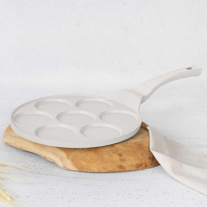 Sartén Para Panqueques Lisa De 7 Agujeros, 26 Cm
