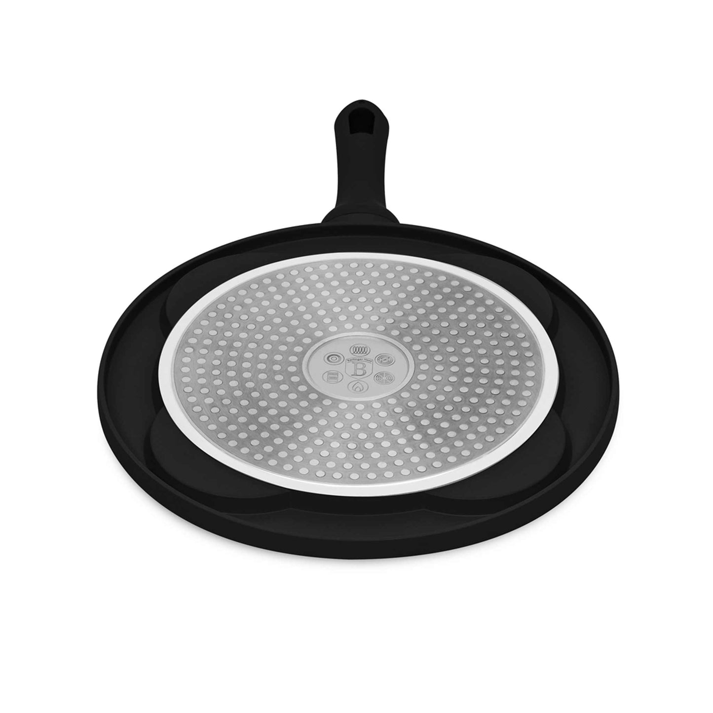 Sartén Para Panqueques Lisa De 4 Agujeros, 26 Cm