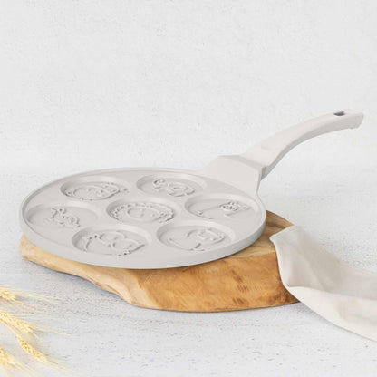 Sartén Para Tortitas Con Forma De Animales De 7 Agujeros Y 26 Cm