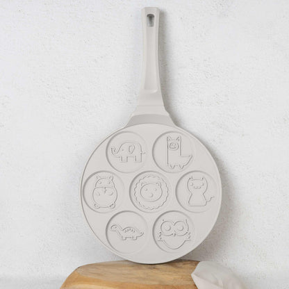 Sartén Para Tortitas Con Forma De Animales De 7 Agujeros Y 26 Cm