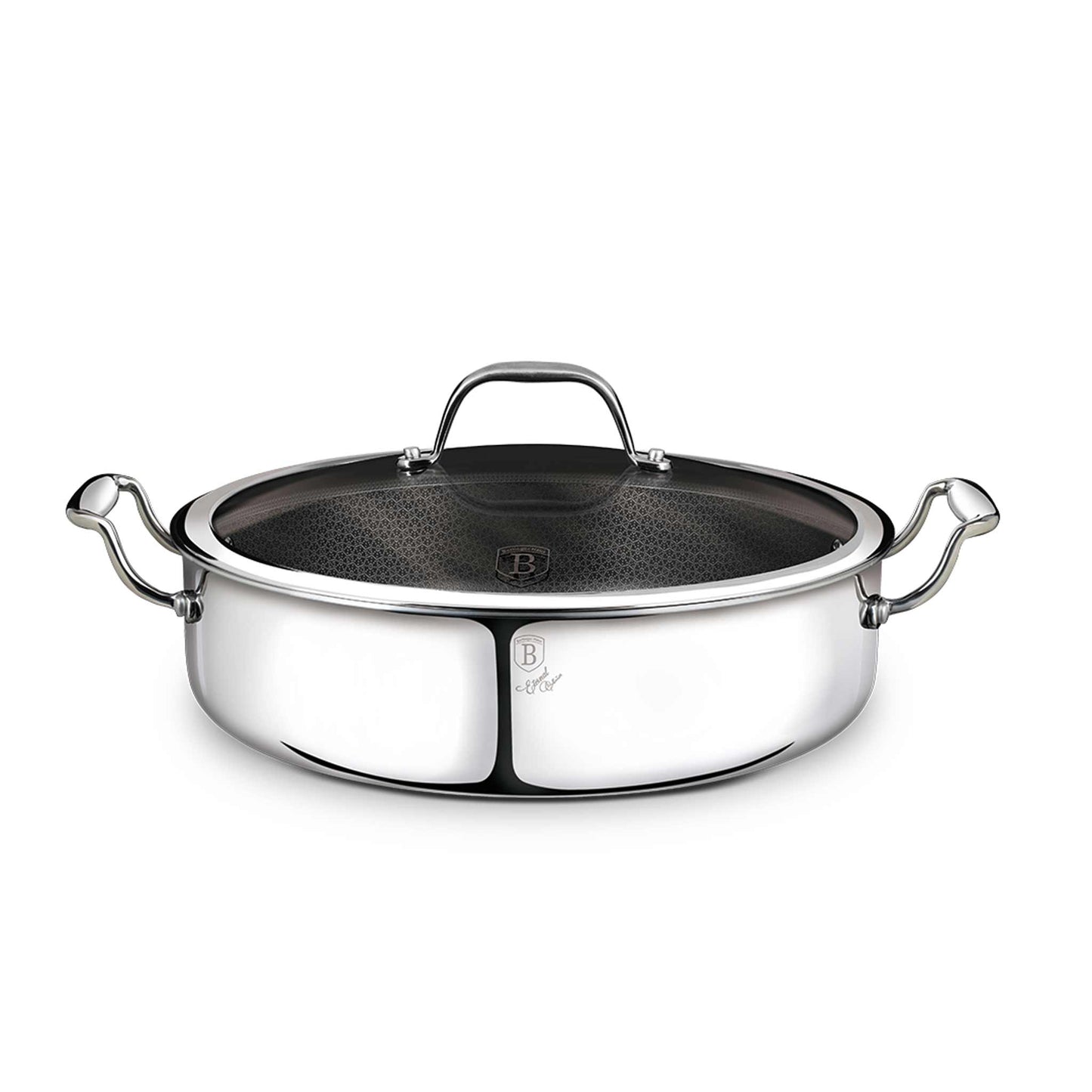 Olla Poco Profunda Con Tapa De 28 Cm