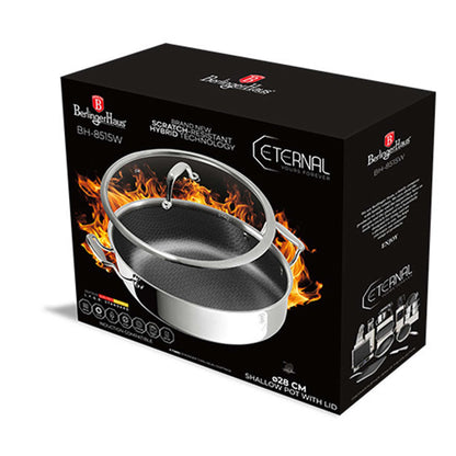 Olla Poco Profunda Con Tapa De 28 Cm