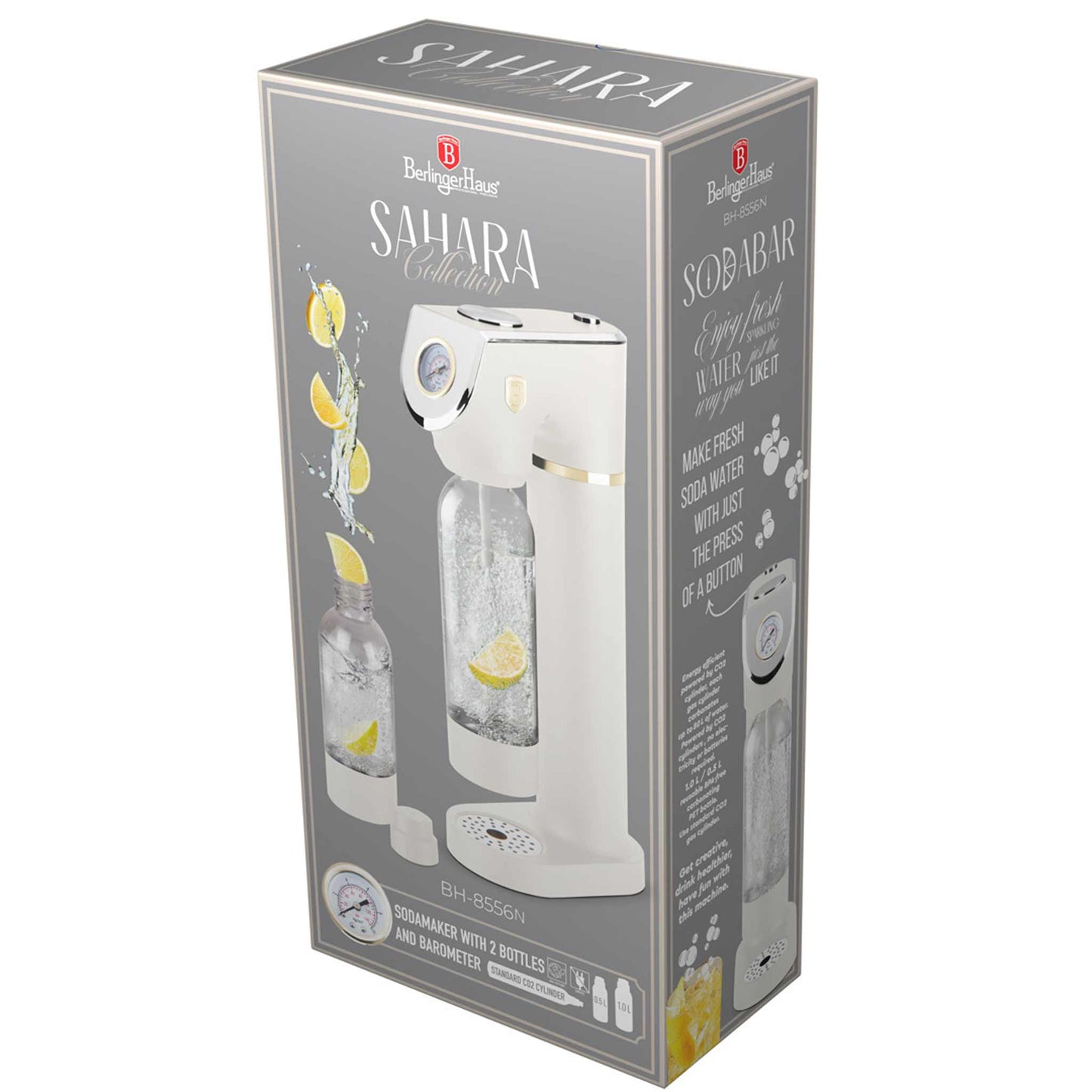 Máquina Para Hacer Refrescos Con 2 Botellas Y Barómetro, Compatible Con Cilindros De Co2 De Tamaño Universal.