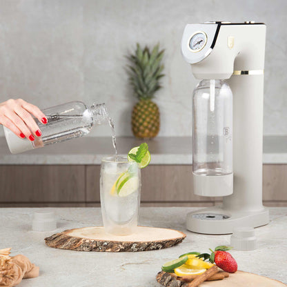 Máquina Para Hacer Refrescos Con 2 Botellas Y Barómetro, Compatible Con Cilindros De Co2 De Tamaño Universal.