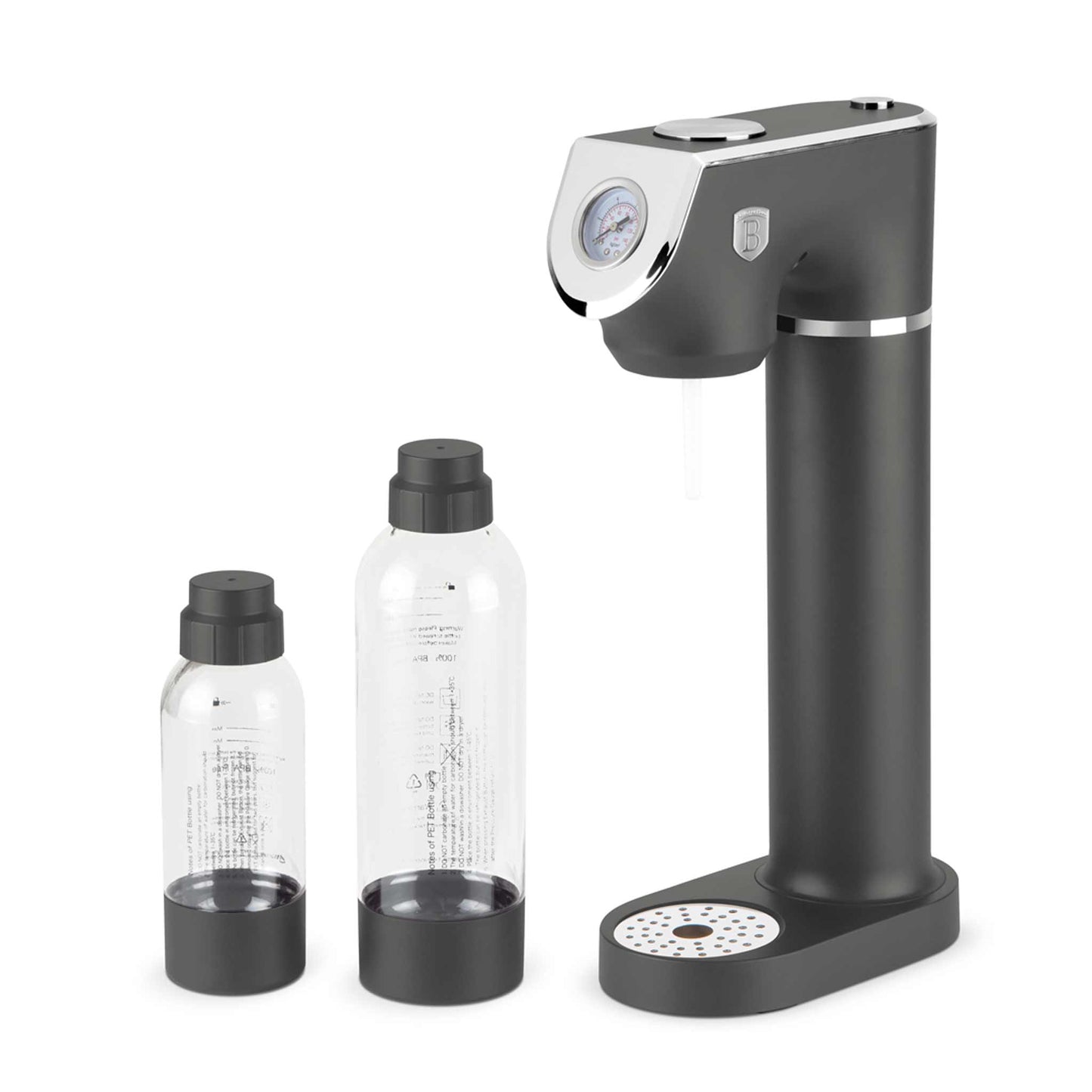 Máquina Para Hacer Refrescos Con 2 Botellas Y Barómetro, Compatible Con Cilindros De Co2 De Tamaño Universal.