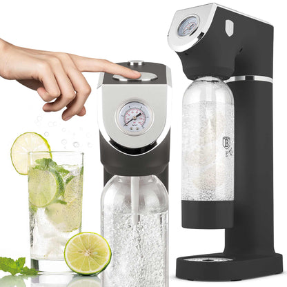 Máquina Para Hacer Refrescos Con 2 Botellas Y Barómetro, Compatible Con Cilindros De Co2 De Tamaño Universal.