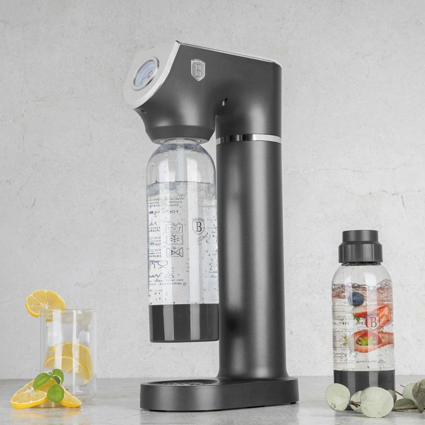 Máquina Para Hacer Refrescos Con 2 Botellas Y Barómetro, Compatible Con Cilindros De Co2 De Tamaño Universal.