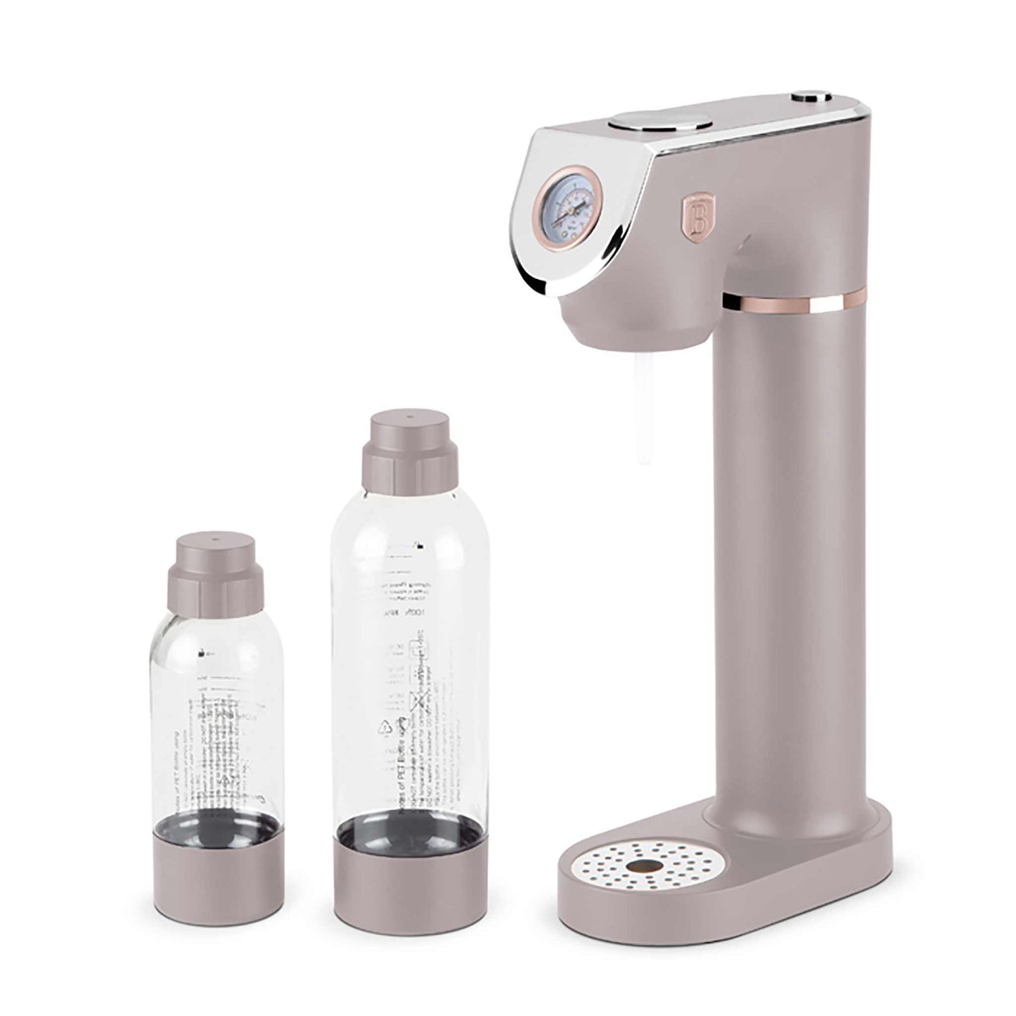 Máquina Para Hacer Refrescos Con 2 Botellas Y Barómetro, Compatible Con Cilindros De Co2 De Tamaño Universal.