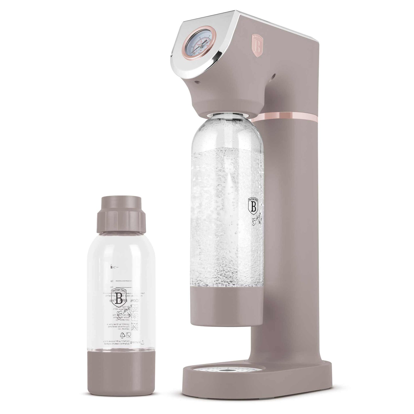 Máquina Para Hacer Refrescos Con 2 Botellas Y Barómetro, Compatible Con Cilindros De Co2 De Tamaño Universal.