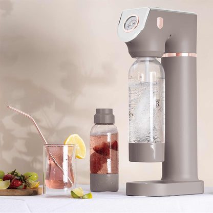 Máquina Para Hacer Refrescos Con 2 Botellas Y Barómetro, Compatible Con Cilindros De Co2 De Tamaño Universal.