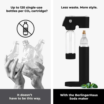 Máquina Para Hacer Refrescos Con 2 Botellas Y Barómetro, Compatible Con Cilindros De Co2 De Tamaño Universal.