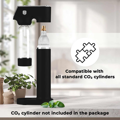 Máquina Para Hacer Refrescos Con 2 Botellas Y Barómetro, Compatible Con Cilindros De Co2 De Tamaño Universal.