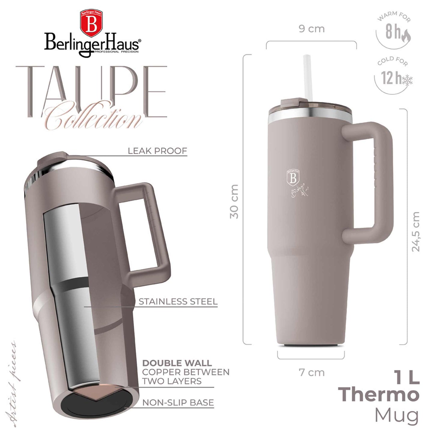 Taza Térmica De 1 Litro