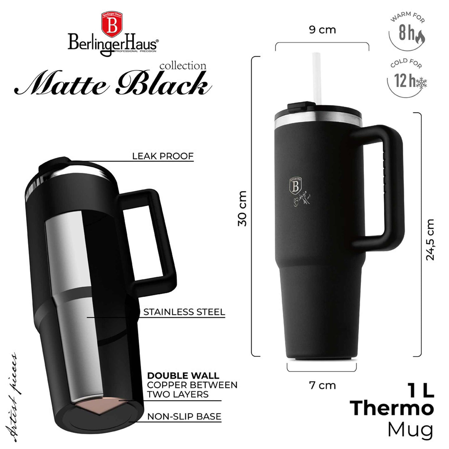 Taza Térmica De 1 Litro