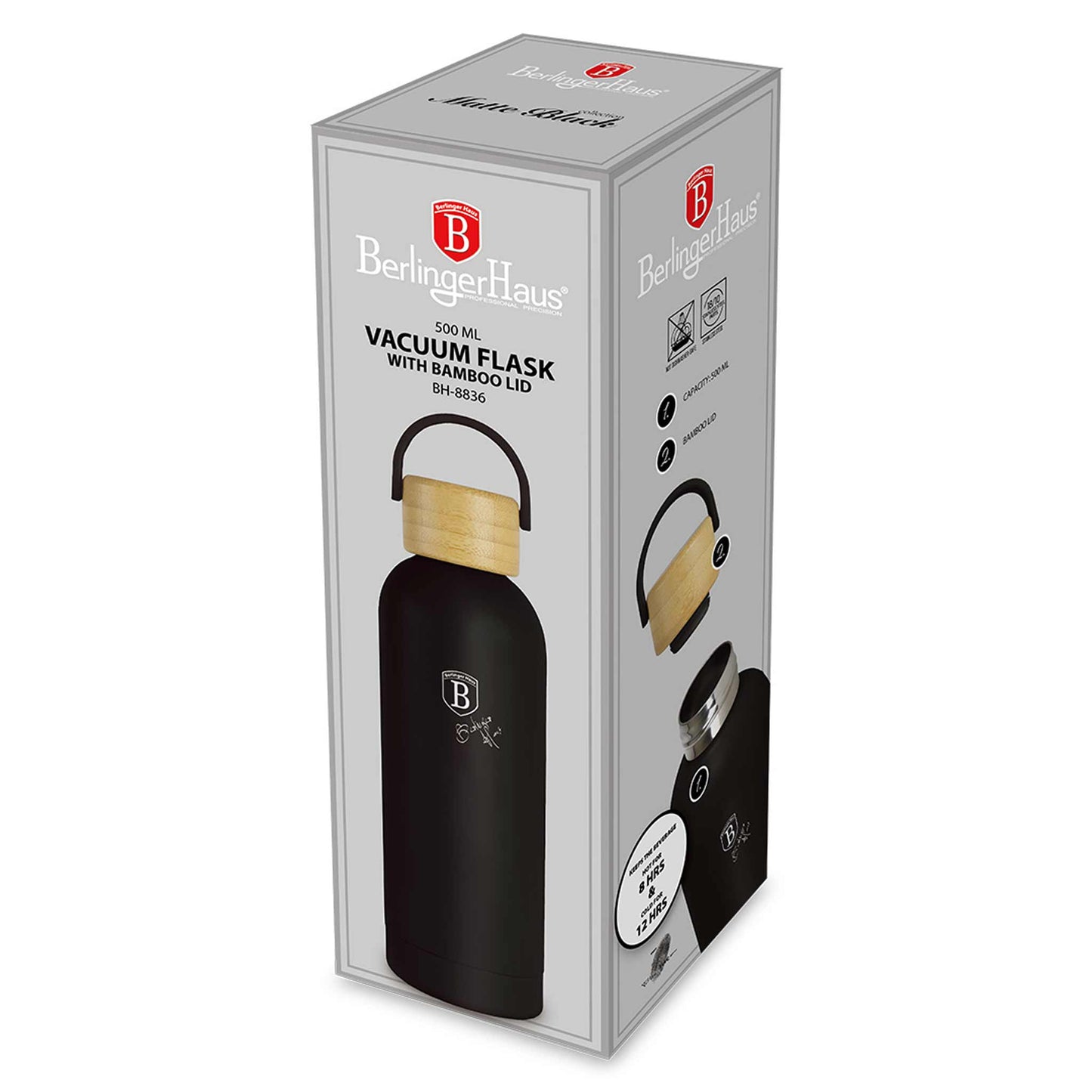 Termo Con Tapa De Bambú De 0,5 L