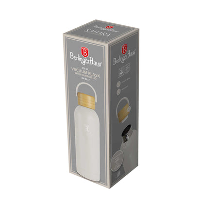 Termo Con Tapa De Bambú De 0,5 L