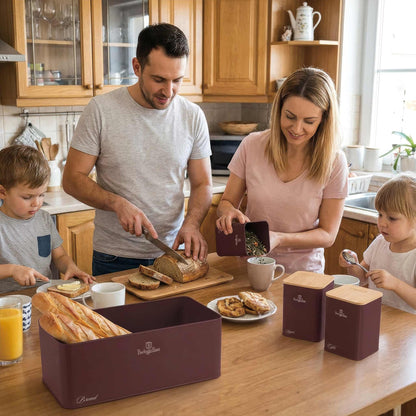 Panera Con Set De 3 Recipientes