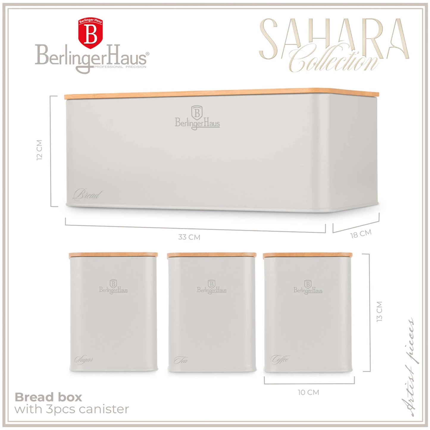 Panera Con Set De 3 Recipientes