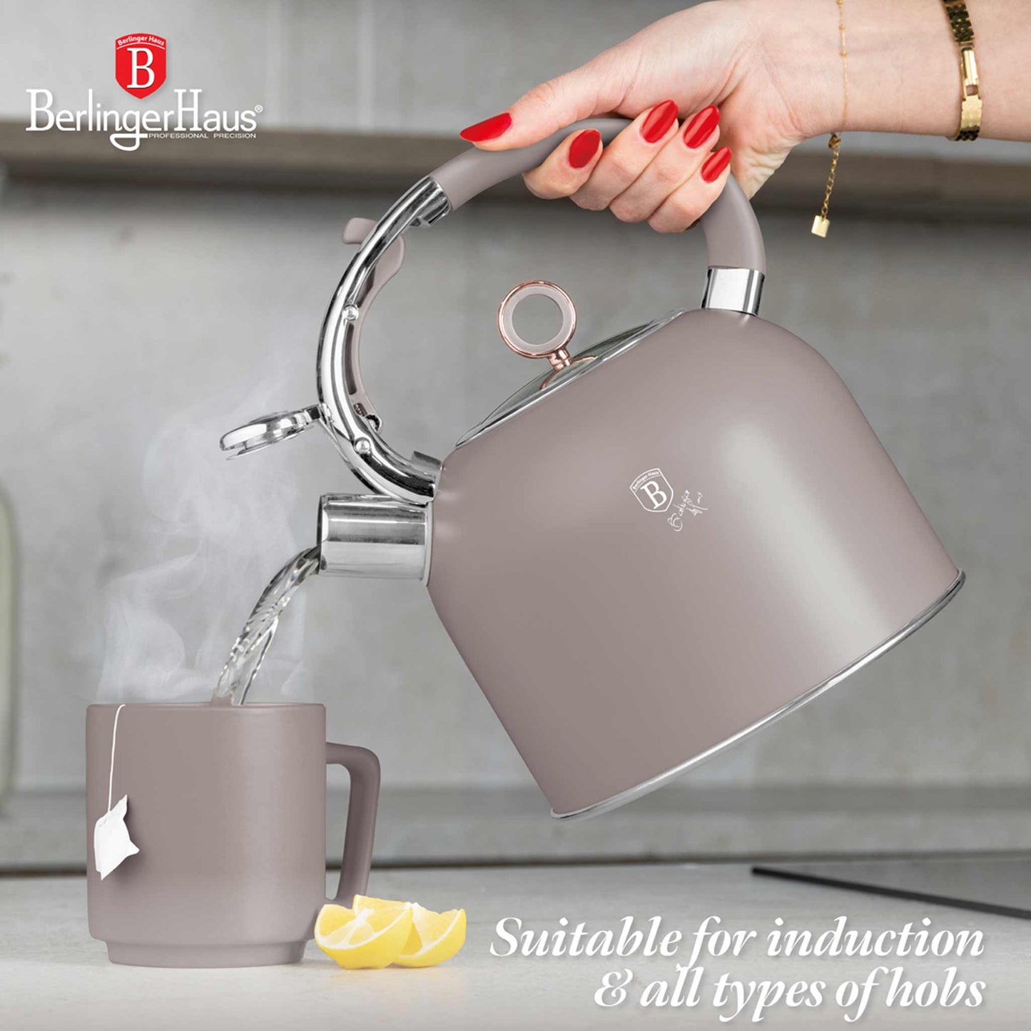 Hervidor Con Tapa De Cristal De 3,0 L, Apto Para Inducción.