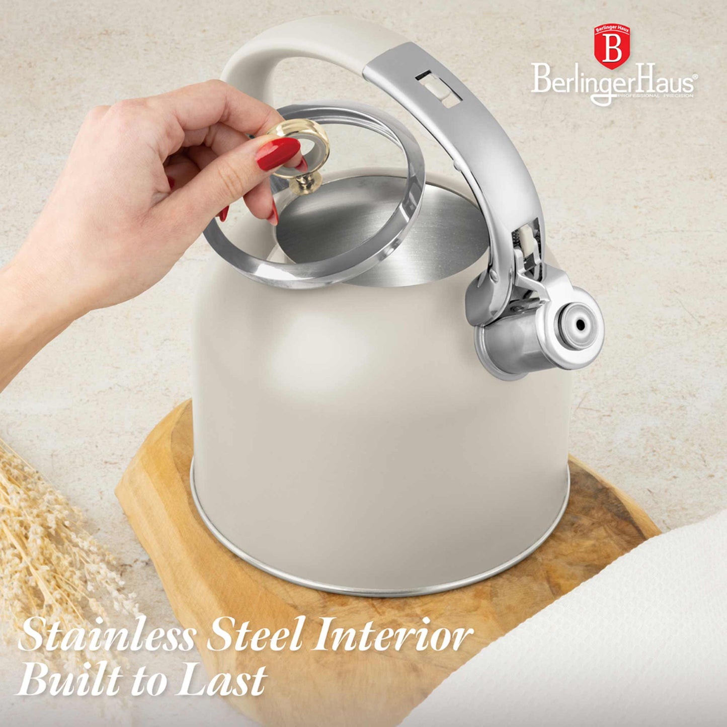 Hervidor Con Tapa De Cristal De 3,0 L, Apto Para Inducción.