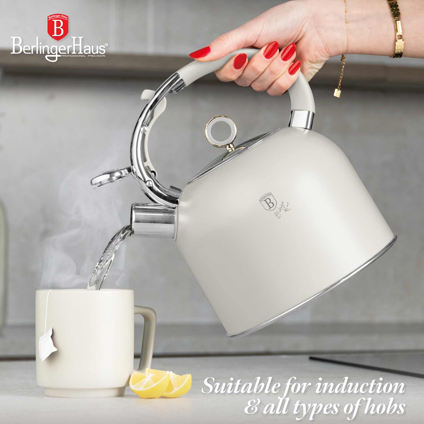 Hervidor Con Tapa De Cristal De 3,0 L, Apto Para Inducción.
