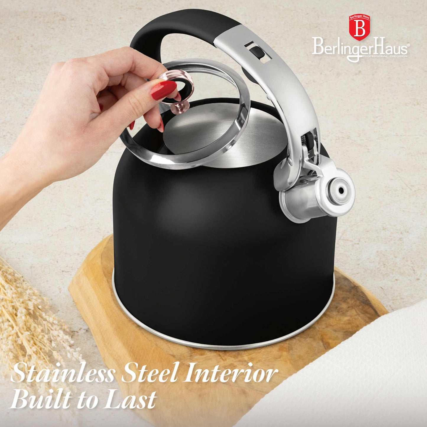 Hervidor Con Tapa De Cristal De 3,0 L, Apto Para Inducción.
