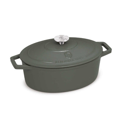 Asador Ovalado De Hierro Fundido De 32 Cm