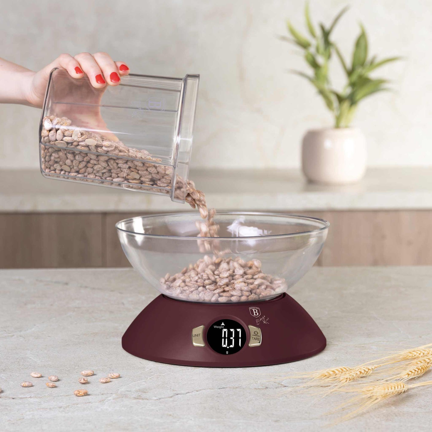 Balanza De Cocina Con Recipiente