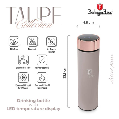 Botella De Agua Con Indicador Led De Temperatura De 0,5 L